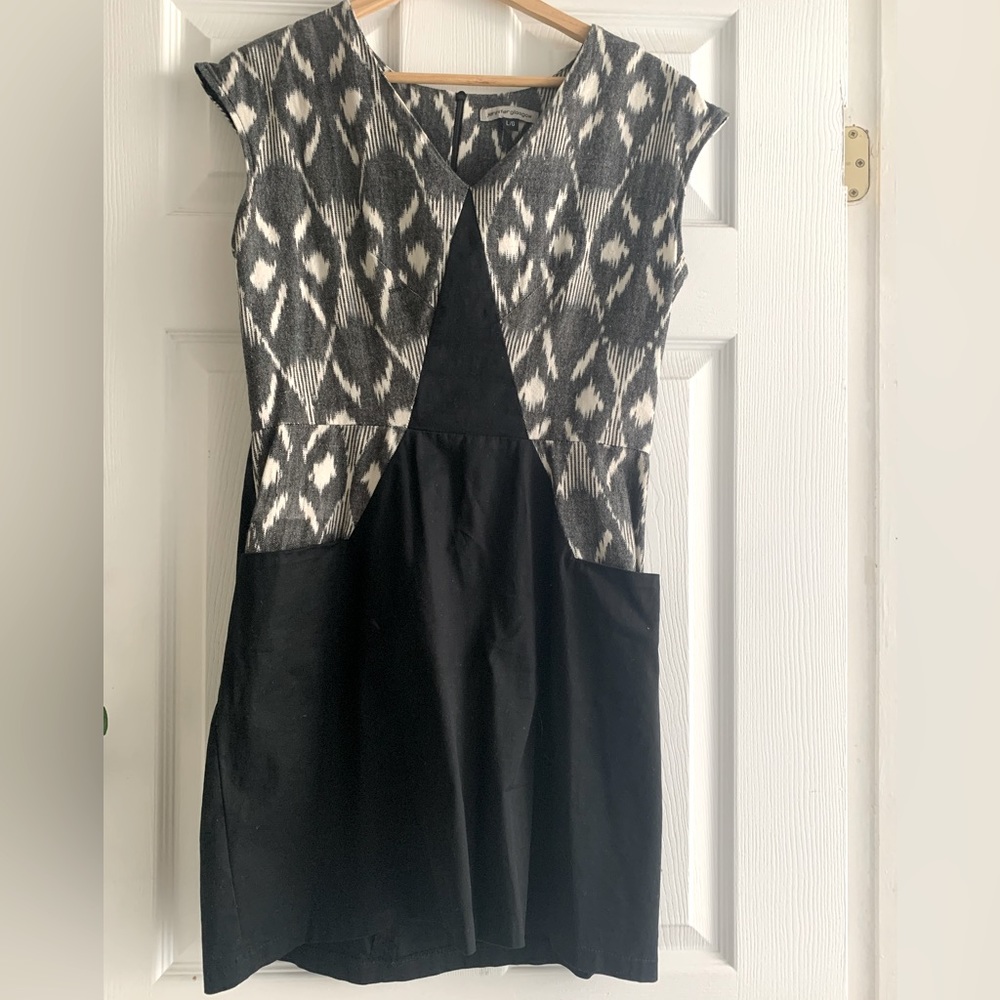 Jennifer Glasgow Ikat & Black Dress